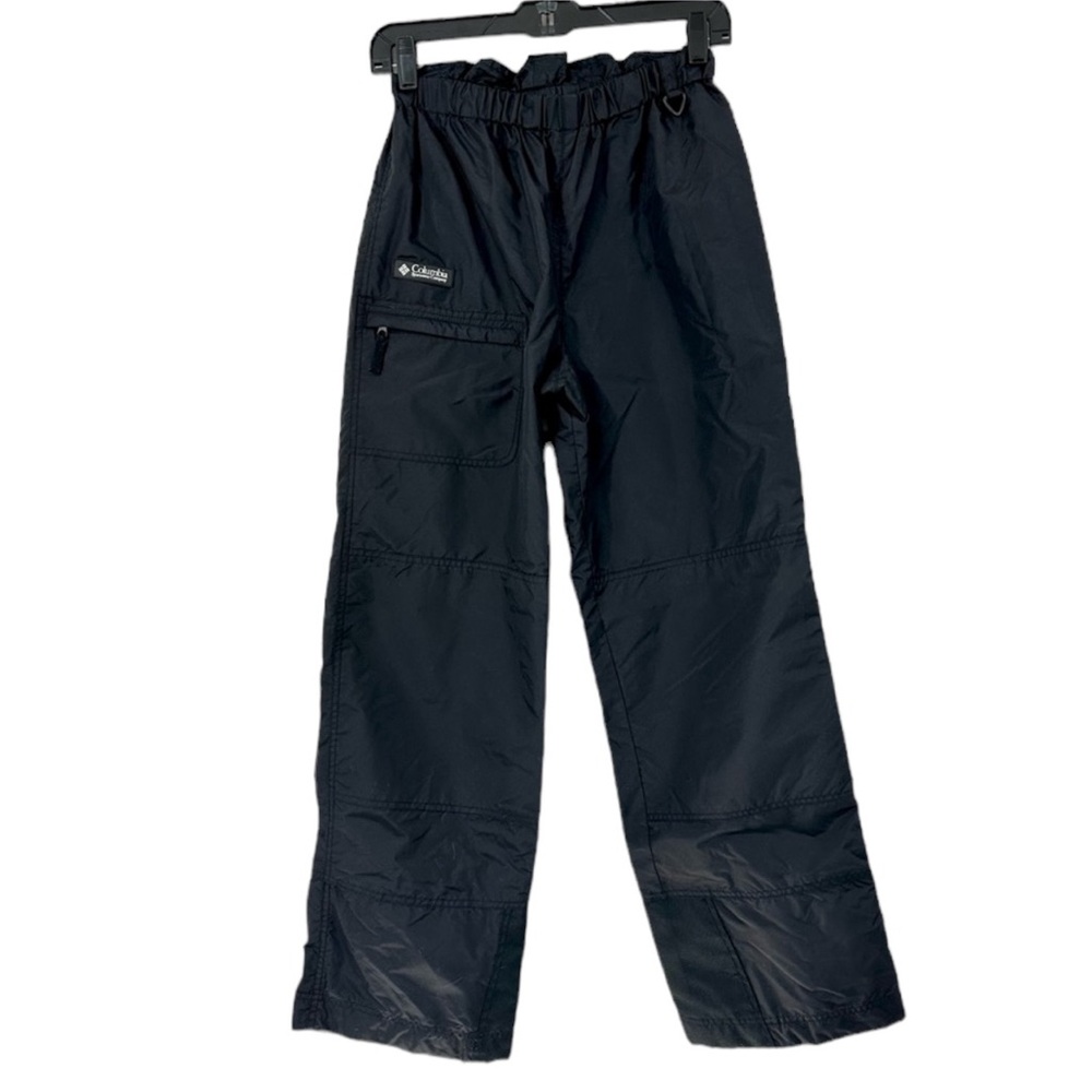 COLUMBIA youth Snow Pants Lined Lightweight Black size 18/20 XL unisex